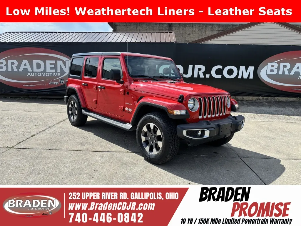 Red 2022 Jeep Wrangler Unlimited Sahara for sale in Gallipolis, OH