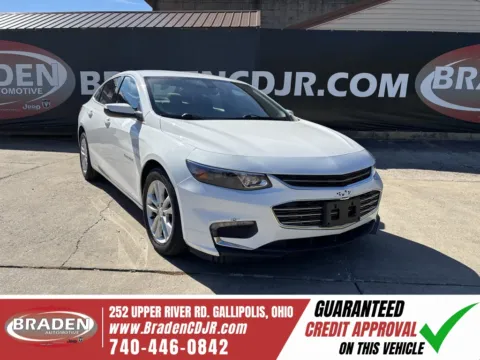 White 2018 Chevrolet Malibu LT for sale in Gallipolis, OH