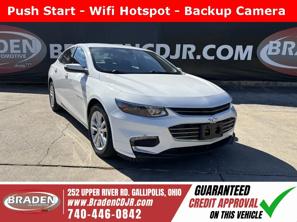 White 2018 Chevrolet Malibu LT for sale in Gallipolis, OH