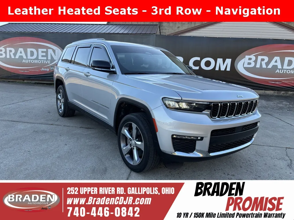 Silver 2022 Jeep Grand Cherokee L Limited for sale in Gallipolis, OH