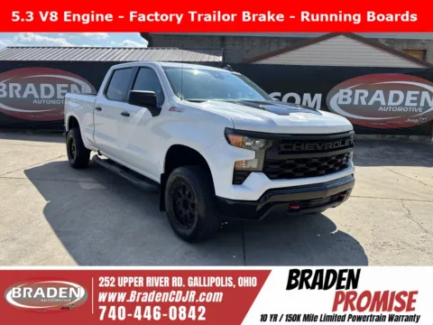 White 2023 Chevrolet Silverado 1500 Custom Trail Boss for sale in Gallipolis, OH