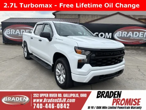 White 2024 Chevrolet Silverado 1500 Custom for sale in Gallipolis, OH