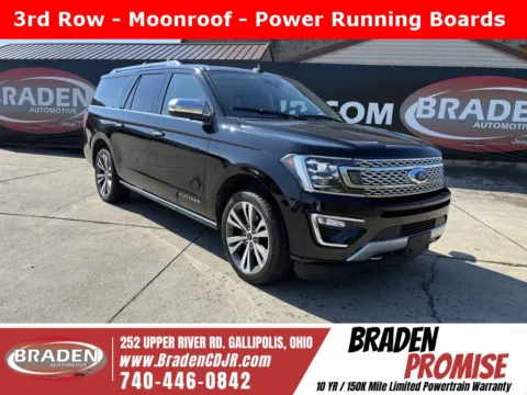 Black 2020 Ford Expedition Max Platinum for sale in Gallipolis, OH