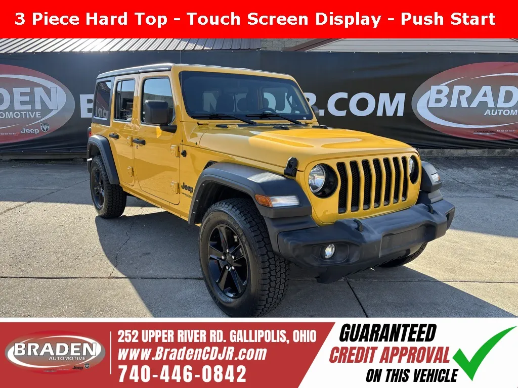 Yellow 2021 Jeep Wrangler Unlimited Sport Altitude for sale in Gallipolis, OH