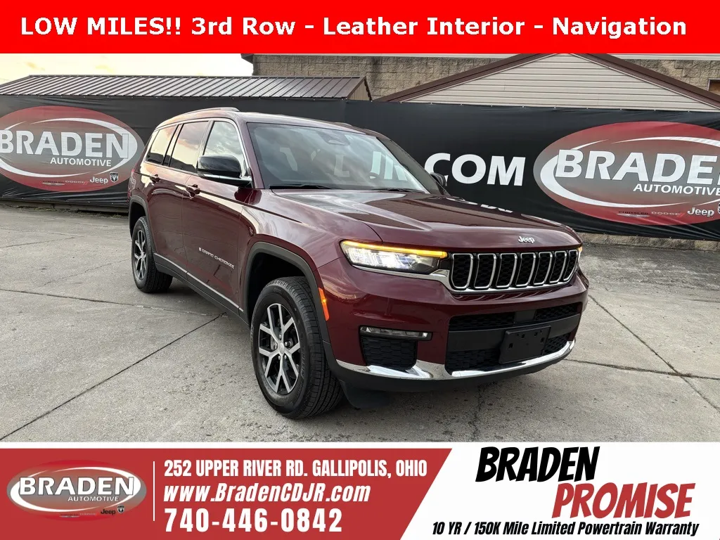 Red 2025 Jeep Grand Cherokee L Limited for sale in Gallipolis, OH