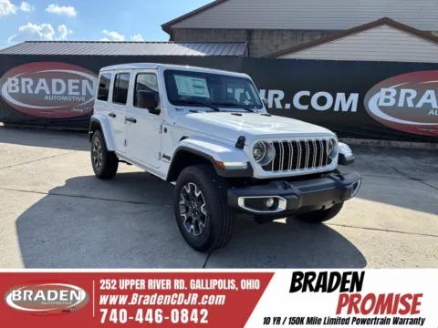 White 2025 Jeep Wrangler Sahara for sale in Gallipolis, OH
