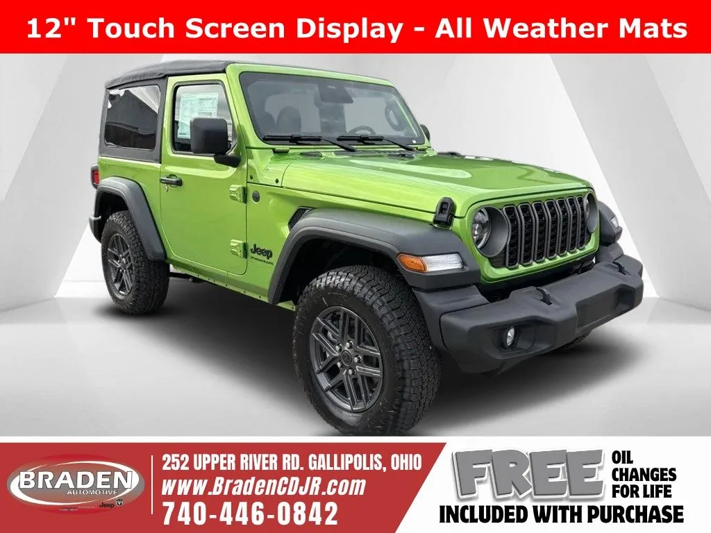 Green 2026 Jeep Wrangler Sport S for sale in Gallipolis, OH