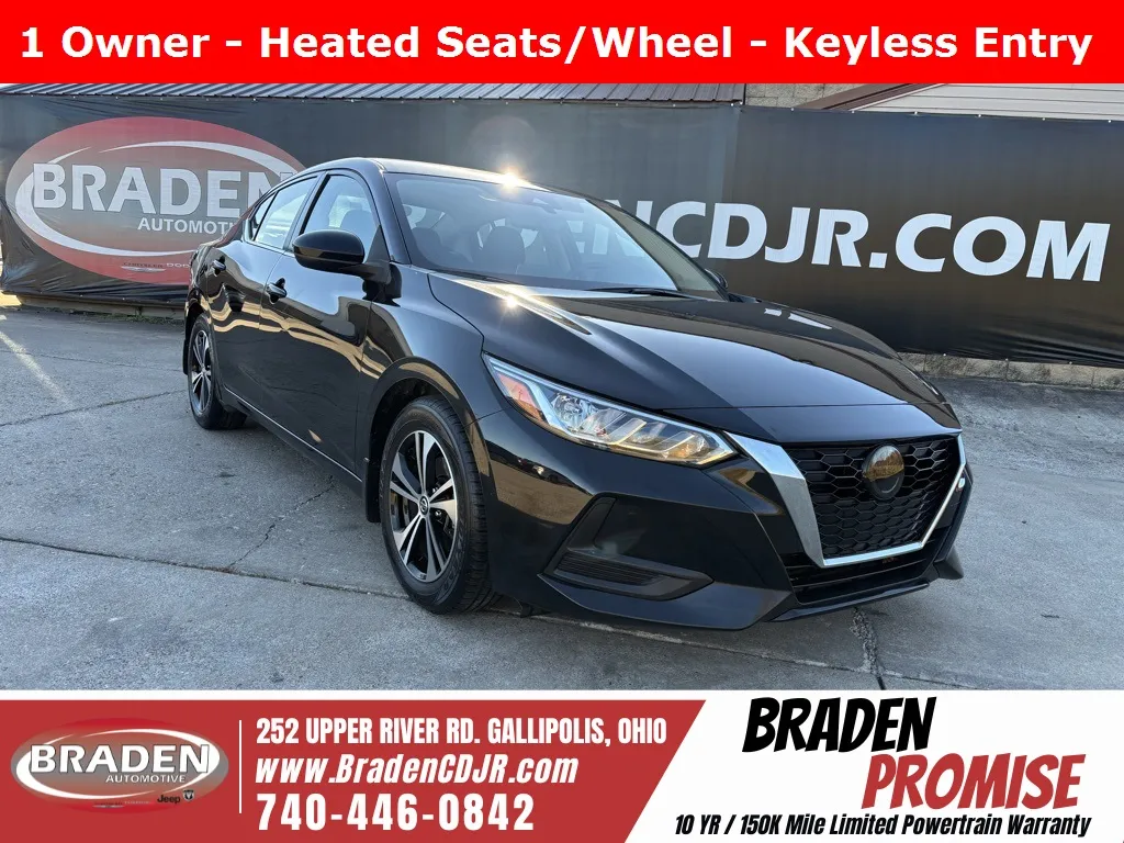 Used 2022 Nissan Sentra SV with VIN 3N1AB8CVXNY297413 for sale in Gallipolis, OH
