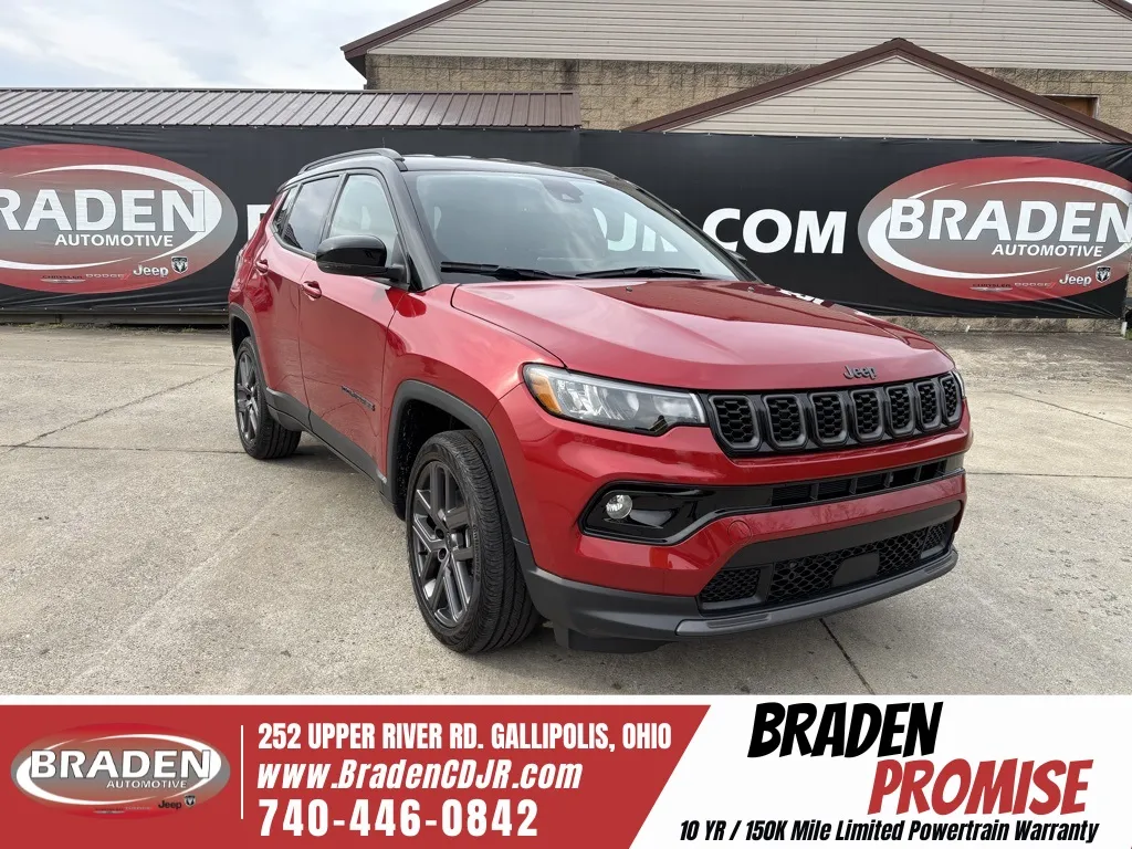 Red 2026 Jeep Compass Limited for sale in Gallipolis, OH