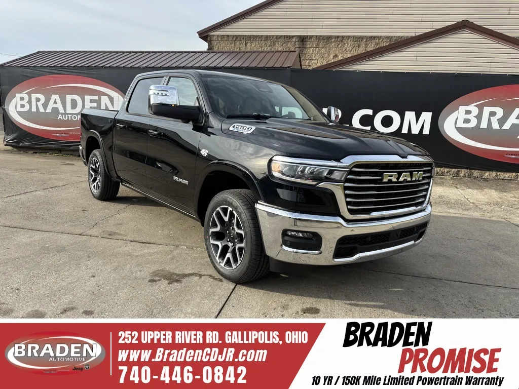 Black 2026 Ram 1500 Laramie for sale in Gallipolis, OH