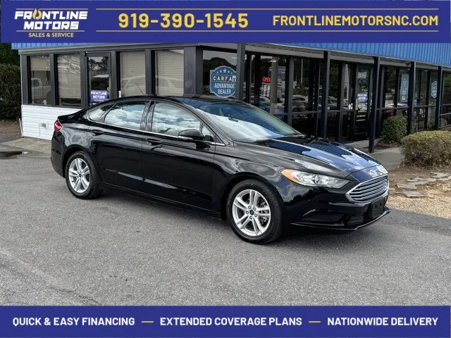 Black 2018 Ford Fusion SE for sale in Clayton, NC