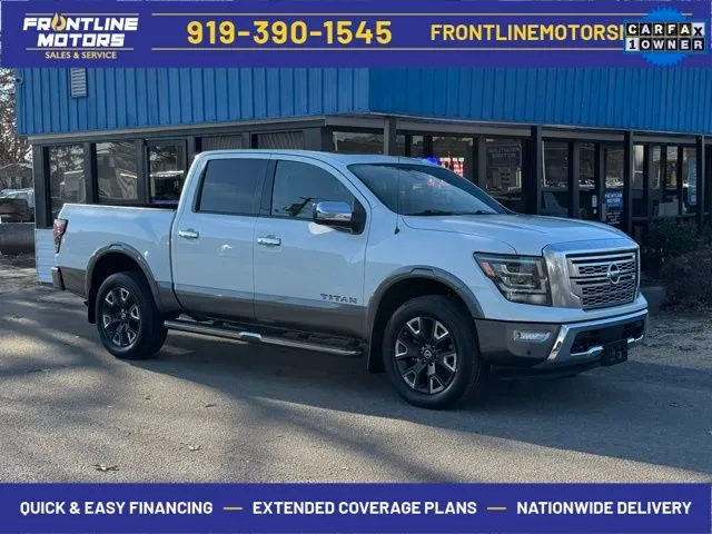 White 2021 Nissan Titan Platinum Reserve for sale in Clayton, NC