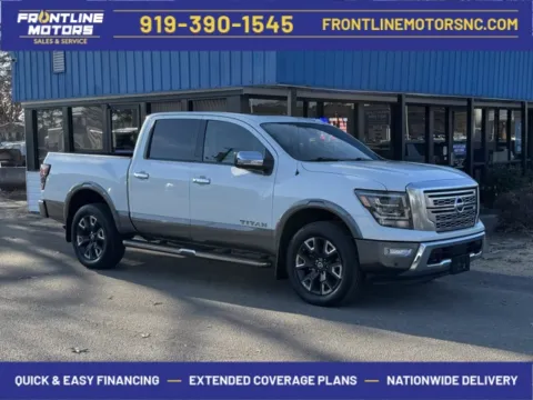 White 2021 Nissan Titan Platinum Reserve for sale in Clayton, NC