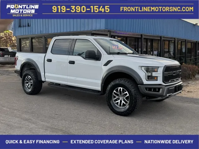 White 2018 Ford F-150 Raptor for sale in Clayton, NC