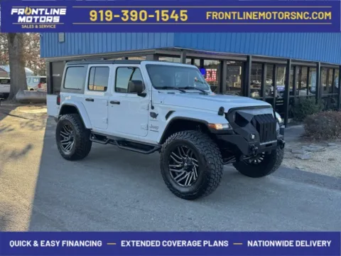 White 2018 Jeep Wrangler Unlimited Sahara for sale in Clayton, NC