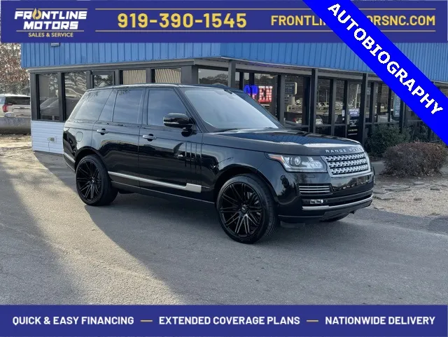 Black 2015 Land Rover Range Rover 5.0L V8 Supercharged Autobiography for sale in Clayton, NC