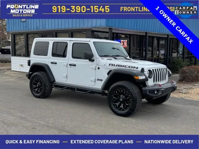 White 2019 Jeep Wrangler Unlimited Rubicon for sale in Clayton, NC