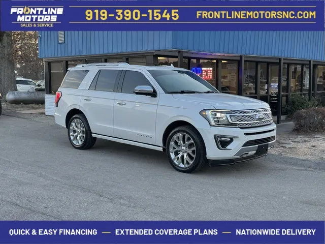 White 2019 Ford Expedition Platinum for sale in Clayton, NC