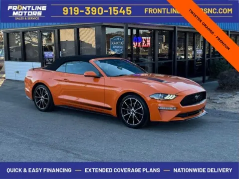 Orange 2021 Ford Mustang EcoBoost Premium for sale in Clayton, NC