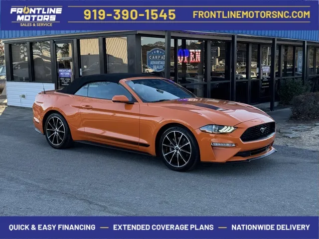 Orange 2021 Ford Mustang EcoBoost Premium for sale in Clayton, NC