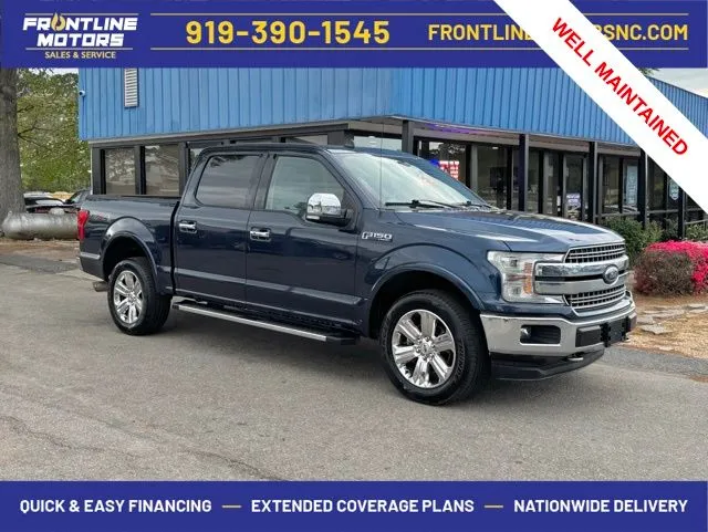 Blue 2019 Ford F-150 Lariat for sale in Clayton, NC