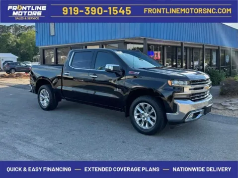 Black 2019 Chevrolet Silverado 1500 LTZ for sale in Clayton, NC