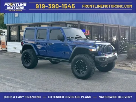 Blue 2019 Jeep Wrangler Unlimited Rubicon for sale in Clayton, NC