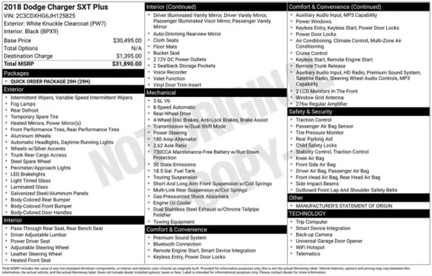 Photos of 2018 Dodge Charger SXT for sale in Clayton, NC at Frontline Motors Clayton