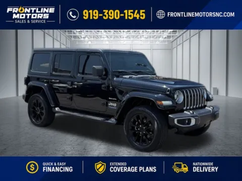 Black 2021 Jeep Wrangler Unlimited Sahara 4xe for sale in Clayton, NC
