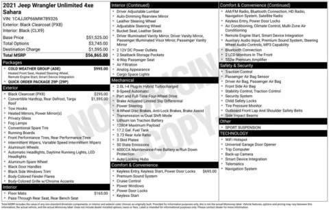 Photos of 2021 Jeep Wrangler Unlimited Sahara 4xe for sale in Clayton, NC at Frontline Motors Clayton