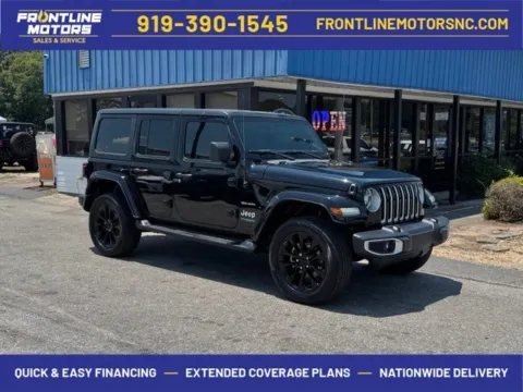 Black 2021 Jeep Wrangler Unlimited Sahara 4xe for sale in Clayton, NC