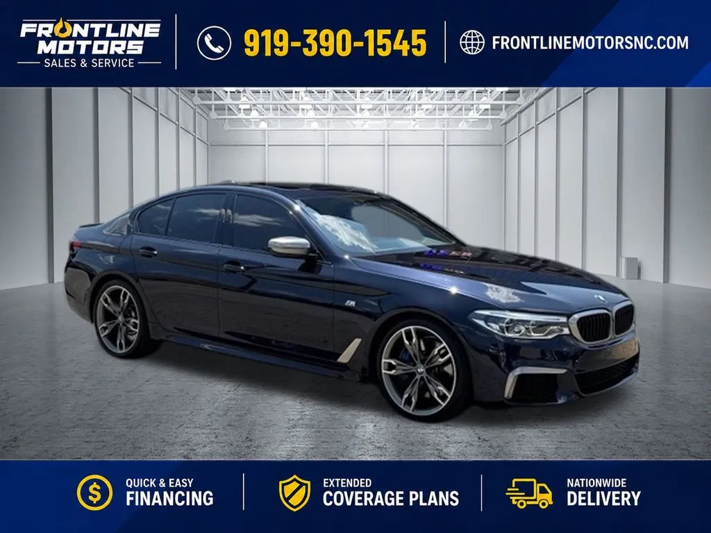 Black 2020 BMW 5 Series M550i xDrive for sale in Clayton, NC