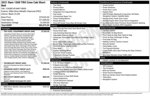 Photos of 2021 Ram 1500 TRX for sale in Clayton, NC at Frontline Motors Clayton