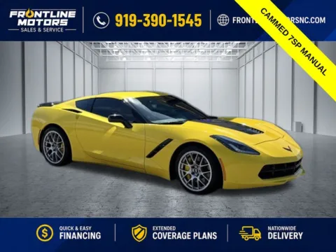 Yellow 2016 Chevrolet Corvette Stingray Z51 for sale in Clayton, NC