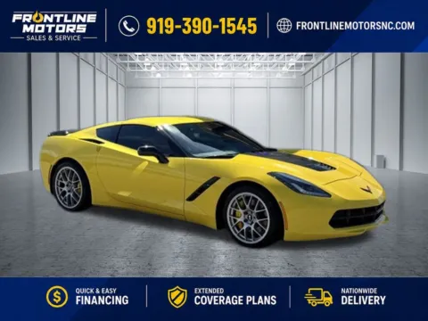 Yellow 2016 Chevrolet Corvette Stingray Z51 for sale in Clayton, NC