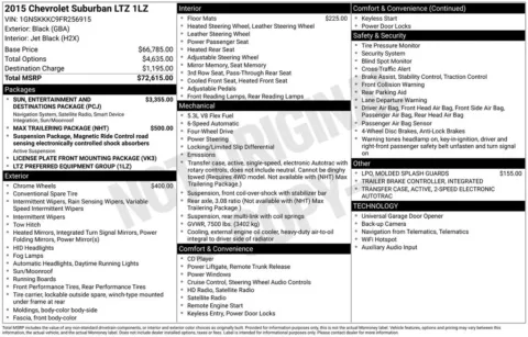 Photos of 2015 Chevrolet Suburban LTZ for sale in Clayton, NC at Frontline Motors Clayton