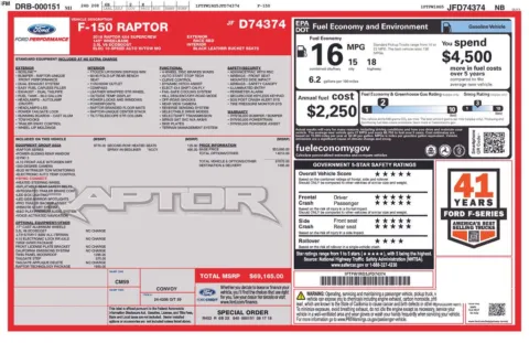 Photos of 2018 Ford F-150 Raptor for sale in Clayton, NC at Frontline Motors Clayton