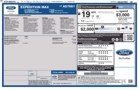 Photos of 2019 Ford Expedition Max XLT for sale in Clayton, NC at Frontline Motors Clayton
