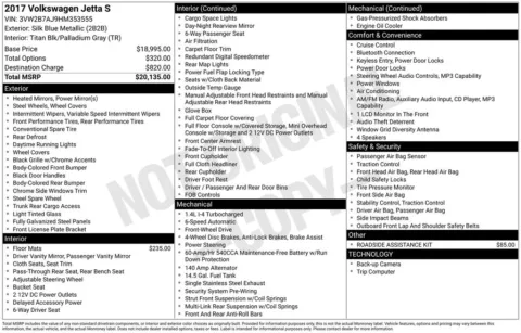Photos of 2017 Volkswagen Jetta 1.4T S for sale in Clayton, NC at Frontline Motors Clayton