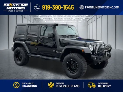 Black 2018 Jeep Wrangler JK Unlimited Sahara for sale in Clayton, NC