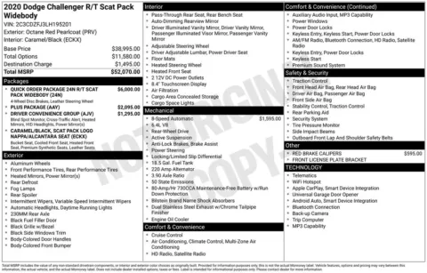 Photos of 2020 Dodge Challenger R/T Scat Pack Widebody for sale in Clayton, NC at Frontline Motors Clayton
