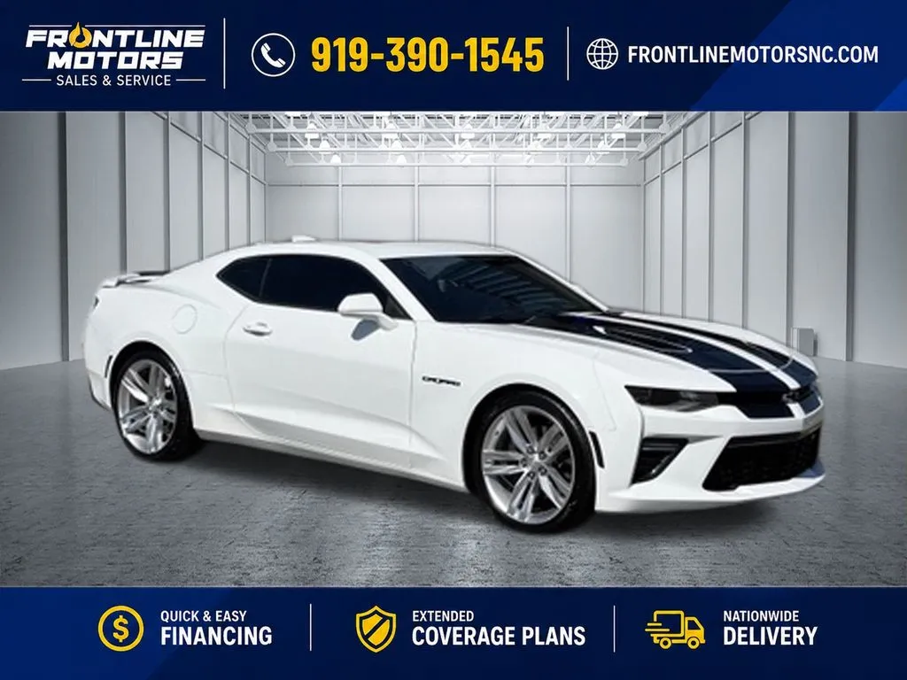 White 2016 Chevrolet Camaro SS for sale in Clayton, NC
