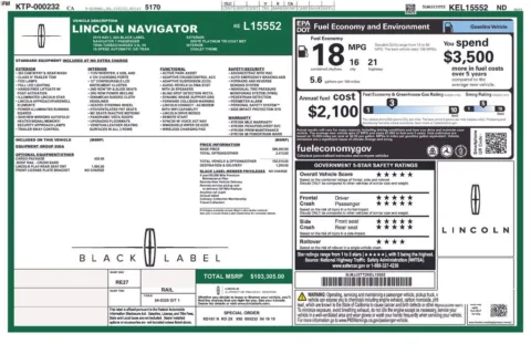 Photos of 2019 Lincoln Navigator L Black Label for sale in Clayton, NC at Frontline Motors Clayton