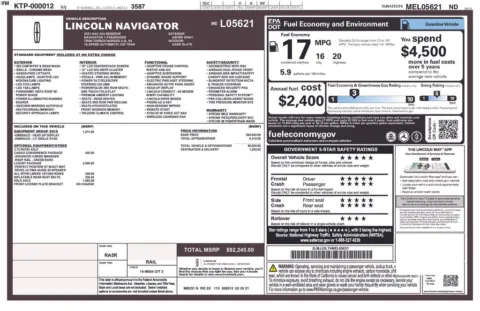 Photos of 2021 Lincoln Navigator Reserve for sale in Clayton, NC at Frontline Motors Clayton