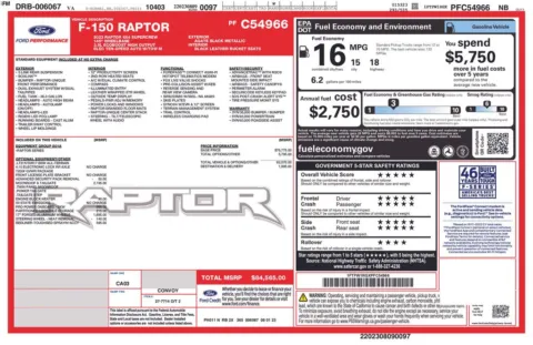 Photos of 2023 Ford F-150 Raptor for sale in Clayton, NC at Frontline Motors Clayton