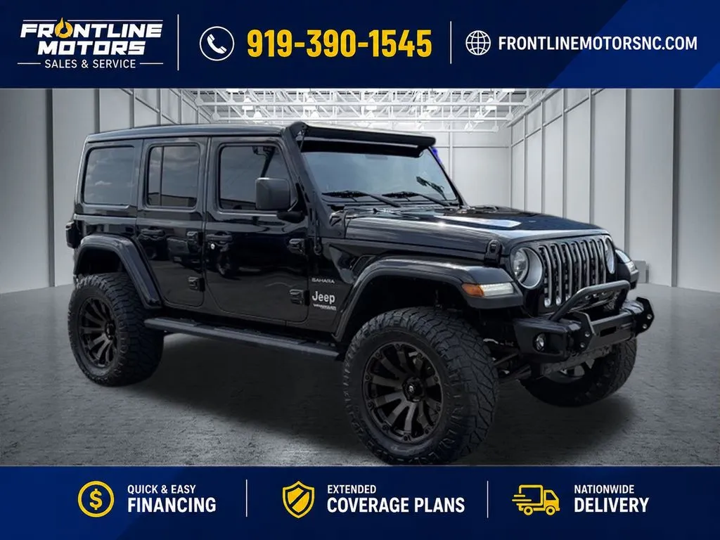 Black 2019 Jeep Wrangler Unlimited Sahara for sale in Clayton, NC