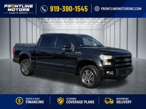 Black 2015 Ford F-150 Lariat for sale in Clayton, NC