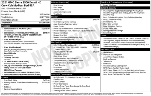 Photos of 2021 GMC Sierra 2500 HD Denali for sale in Clayton, NC at Frontline Motors Clayton