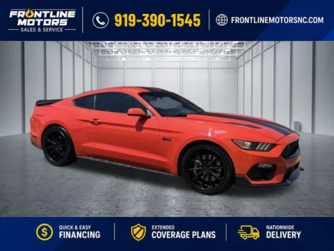 Orange 2015 Ford Mustang GT Premium for sale in Clayton, NC