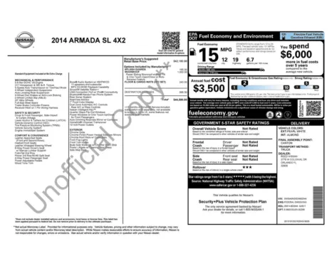 Photos of 2014 Nissan Armada SL for sale in Clayton, NC at Frontline Motors Clayton